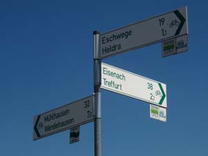 Unstrut-Werra-Radweg-Ende Unstrut-Werra-Radweg-Ende
